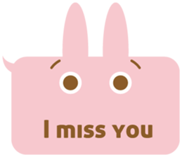 A balloon and the rabbit3 sticker #10966422