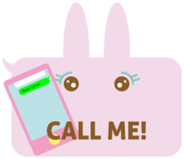 A balloon and the rabbit3 sticker #10966423