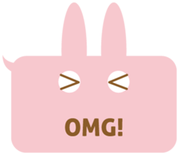 A balloon and the rabbit3 sticker #10966424