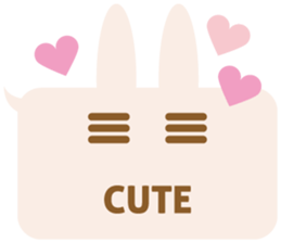 A balloon and the rabbit3 sticker #10966425