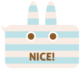 A balloon and the rabbit3 sticker #10966426