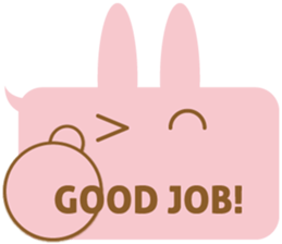 A balloon and the rabbit3 sticker #10966427