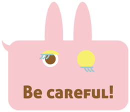 A balloon and the rabbit3 sticker #10966430