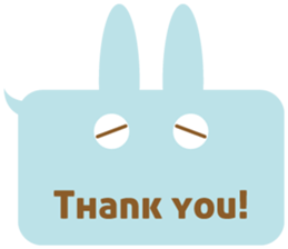 A balloon and the rabbit3 sticker #10966431