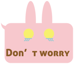 A balloon and the rabbit3 sticker #10966432