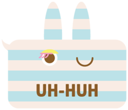 A balloon and the rabbit3 sticker #10966433