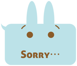 A balloon and the rabbit3 sticker #10966434