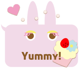 A balloon and the rabbit3 sticker #10966435