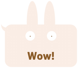 A balloon and the rabbit3 sticker #10966437