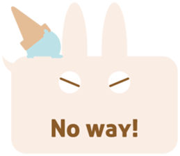 A balloon and the rabbit3 sticker #10966440