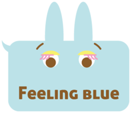 A balloon and the rabbit3 sticker #10966441