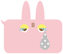 A balloon and the rabbit3 sticker #10966442