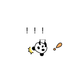 Panda and dialogue sticker #10967177