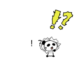 Panda and dialogue sticker #10967178