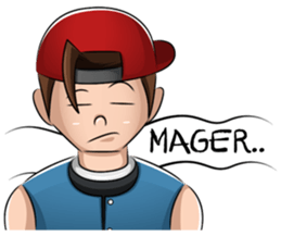 Mischievous Boy sticker #10967305