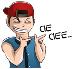 Mischievous Boy sticker #10967306