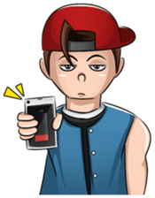 Mischievous Boy sticker #10967308