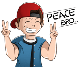 Mischievous Boy sticker #10967310