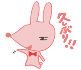 The rabbit which has the evil eyes. sticker #10967448