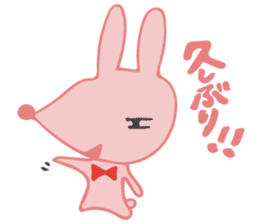 The rabbit which has the evil eyes. sticker #10967448