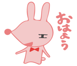 The rabbit which has the evil eyes. sticker #10967450