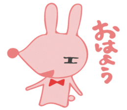 The rabbit which has the evil eyes. sticker #10967450