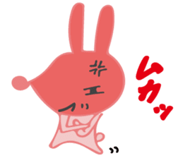 The rabbit which has the evil eyes. sticker #10967451