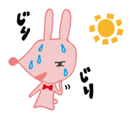 The rabbit which has the evil eyes. sticker #10967453