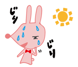 The rabbit which has the evil eyes. sticker #10967453