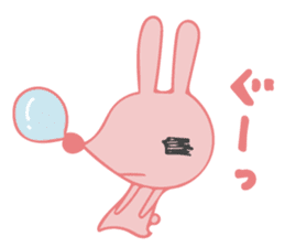 The rabbit which has the evil eyes. sticker #10967456