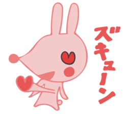 The rabbit which has the evil eyes. sticker #10967457