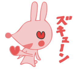 The rabbit which has the evil eyes. sticker #10967457