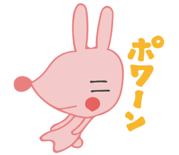 The rabbit which has the evil eyes. sticker #10967459