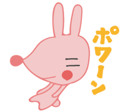 The rabbit which has the evil eyes. sticker #10967459