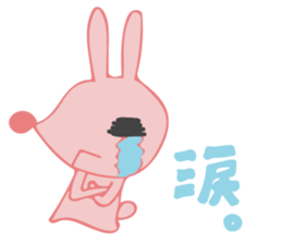 The rabbit which has the evil eyes. sticker #10967462