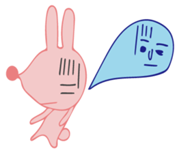 The rabbit which has the evil eyes. sticker #10967463