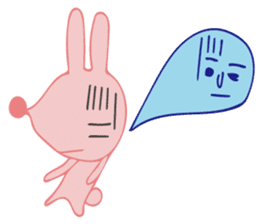 The rabbit which has the evil eyes. sticker #10967463