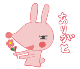 The rabbit which has the evil eyes. sticker #10967464