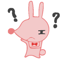 The rabbit which has the evil eyes. sticker #10967471