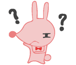 The rabbit which has the evil eyes. sticker #10967471