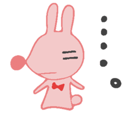 The rabbit which has the evil eyes. sticker #10967475