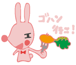 The rabbit which has the evil eyes. sticker #10967476