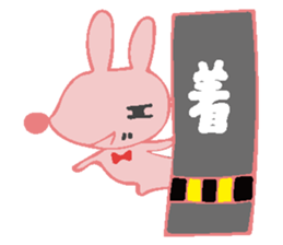 The rabbit which has the evil eyes. sticker #10967477