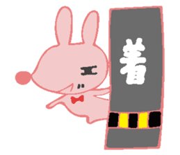 The rabbit which has the evil eyes. sticker #10967477