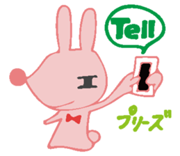 The rabbit which has the evil eyes. sticker #10967481