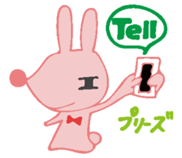 The rabbit which has the evil eyes. sticker #10967481
