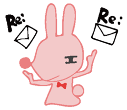 The rabbit which has the evil eyes. sticker #10967482