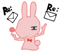 The rabbit which has the evil eyes. sticker #10967482