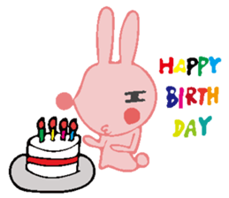 The rabbit which has the evil eyes. sticker #10967484