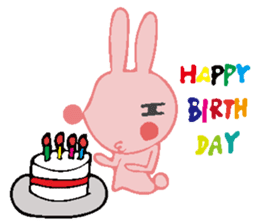 The rabbit which has the evil eyes. sticker #10967484